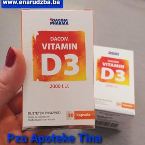 Vitamin D3 2000 I.U a 30 kapsula DACOM