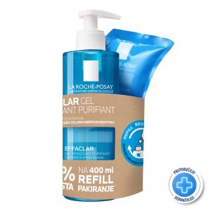 La Roche-Posay Effaclar Pjenušavi gel za čišćenje 400 ml (Promo)