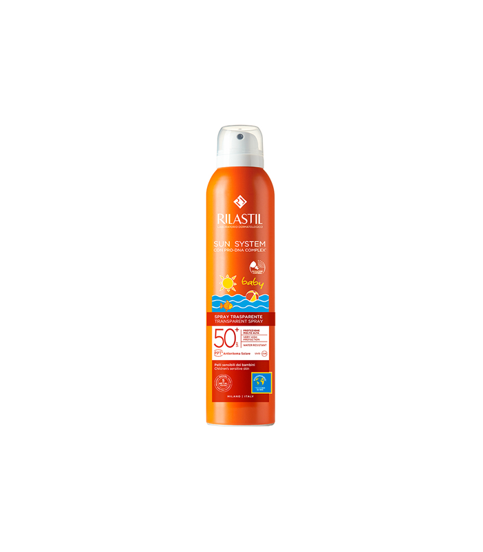 RILASTIL SUN SYSTEM BABY TRANSPARENT SPRAY SPF 50+ 200 ML - Slika 2