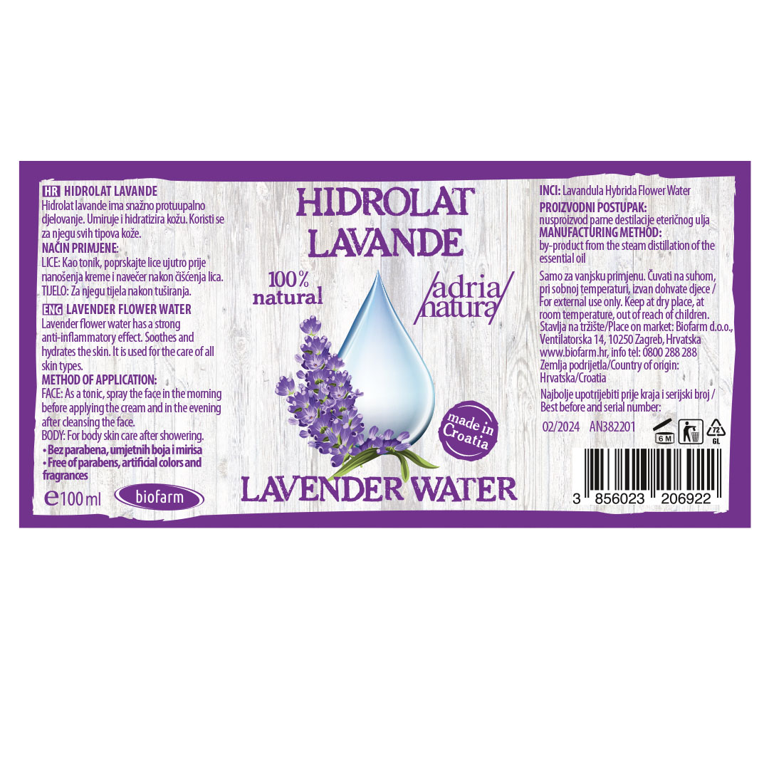 Lavander Water (100ml) - Slika 3