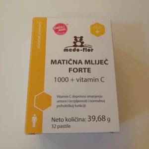 MATIČNA MLIJEČ FORTE 1000+VIT. C 32 PASTILE, MEDO-FLOR