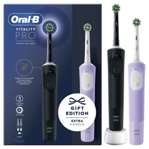 Oral-B Električna četkica Vitality PRO Black & Lilac Gift edition
