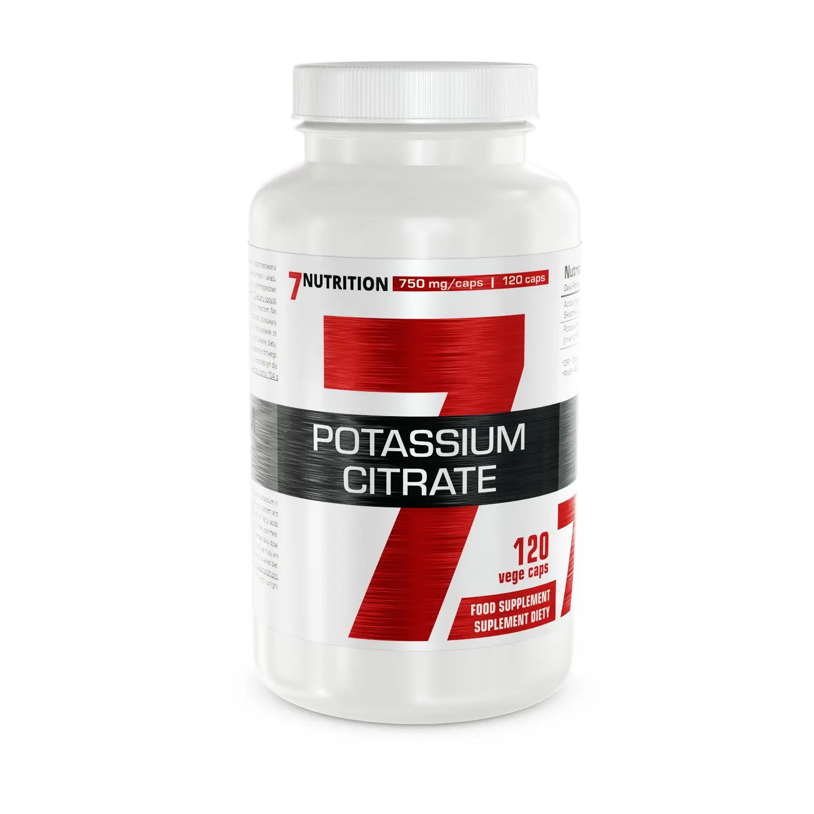 Kalij Citrat 120 vege kapsula 7Nutrition