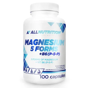 Magnezij 5 Oblika + B6, 100 kap, Allnutrition