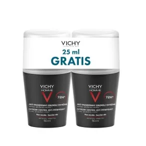 Vichy Deo Duo MEN Homme Antiperspirant roll-on – 72h zaštite od znojenja 2×50 ml PROMO